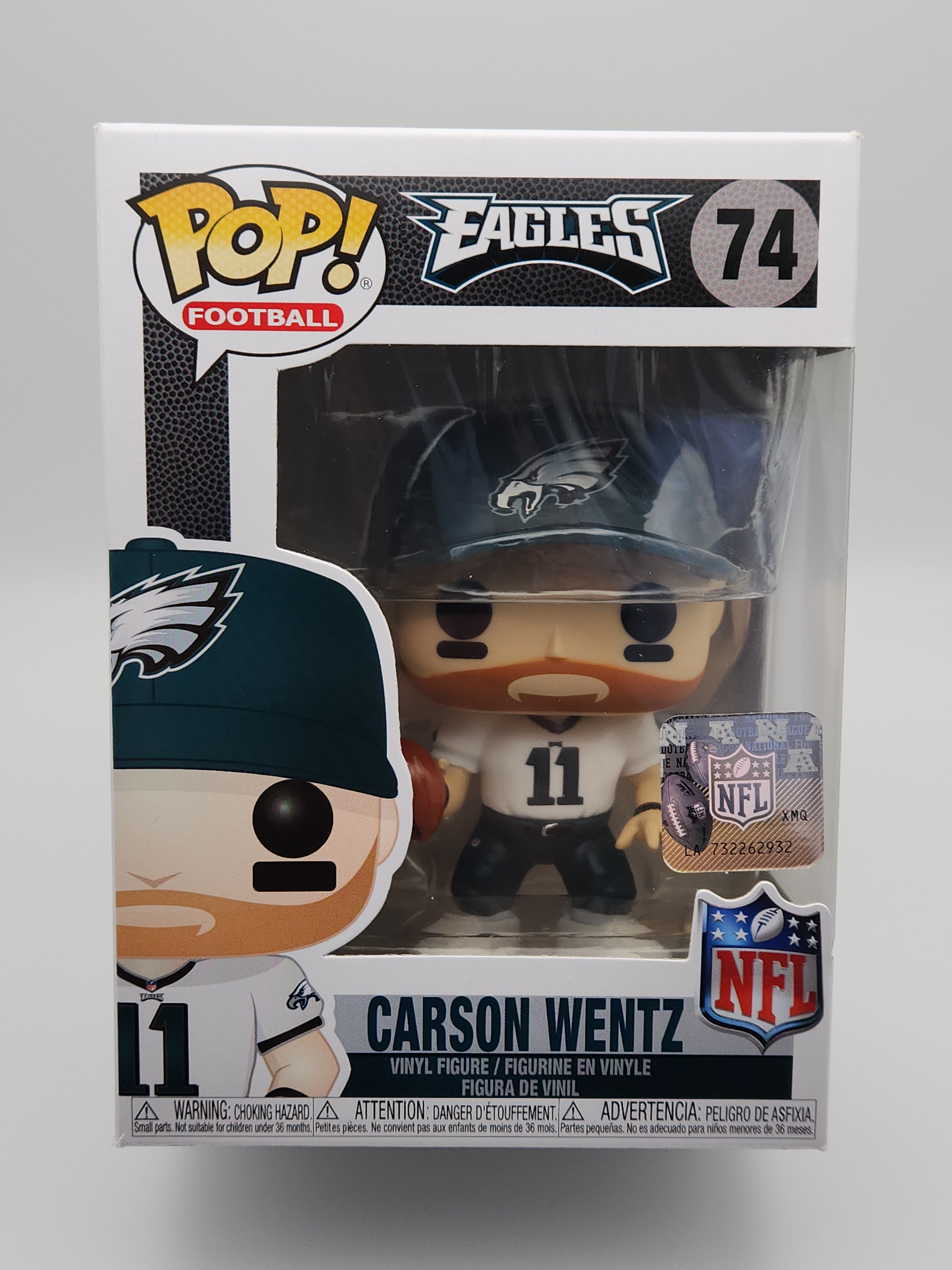 Funko Pop! NFL Football: Philadelphia Eagles #74 Carson Wentz ~ See Details