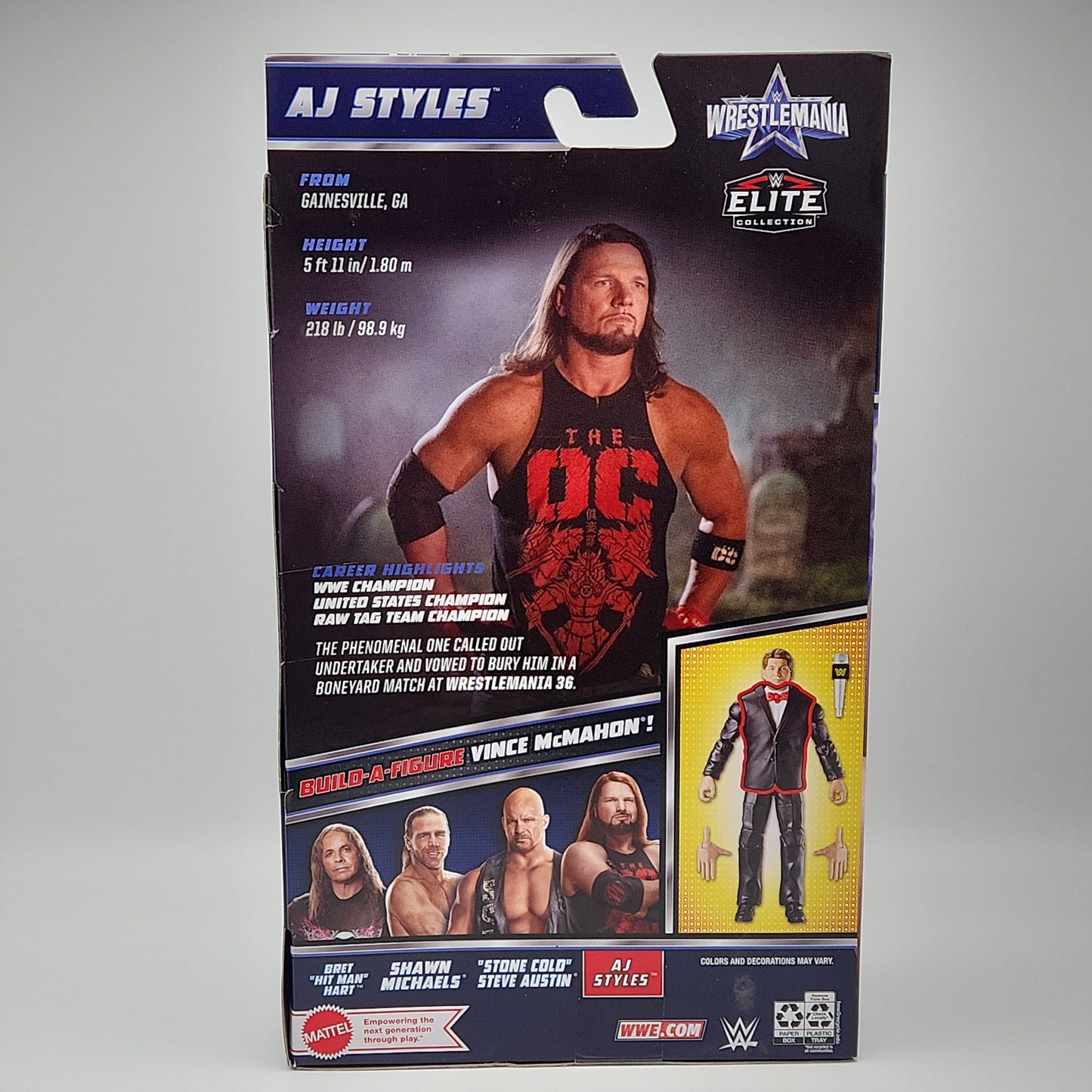 WWE Wrestlemania 38 Elite Collection Series- AJ Styles (Hollywood)