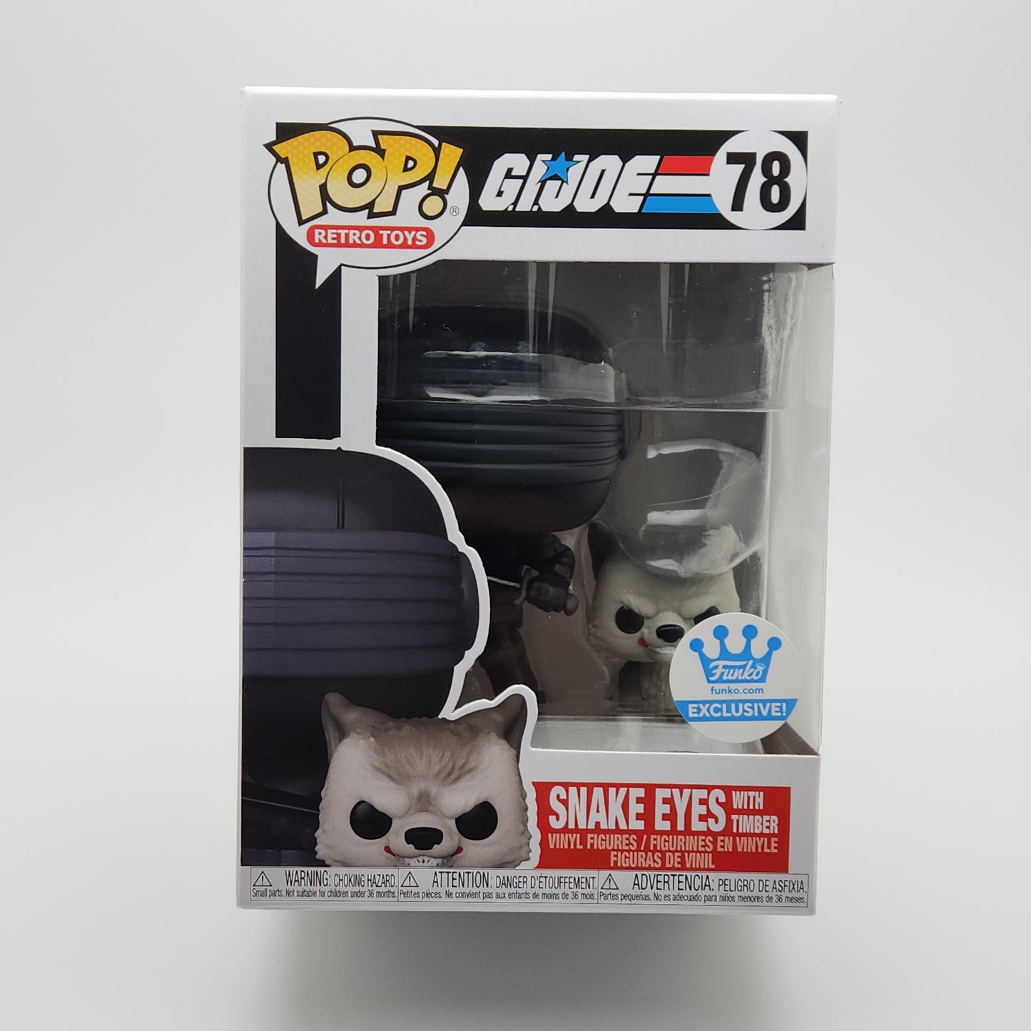 Funko Pop! Retro Toys- G.I. Joe: Snake Eyes with Timber