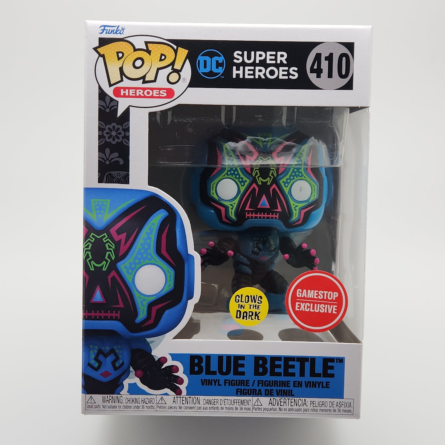 Funko Pop! DC Super Heroes- Blue Beetle (Dia De Los Muertos)