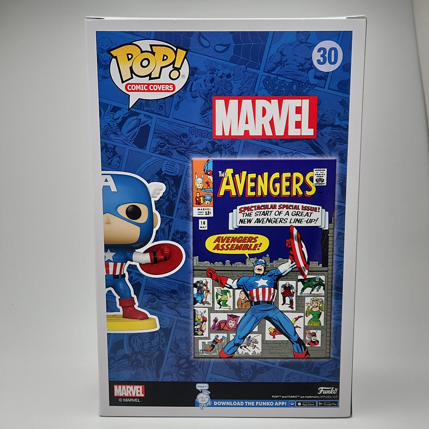 Funko Pop! Comic Covers- Marvel: Captain America (Marvel)