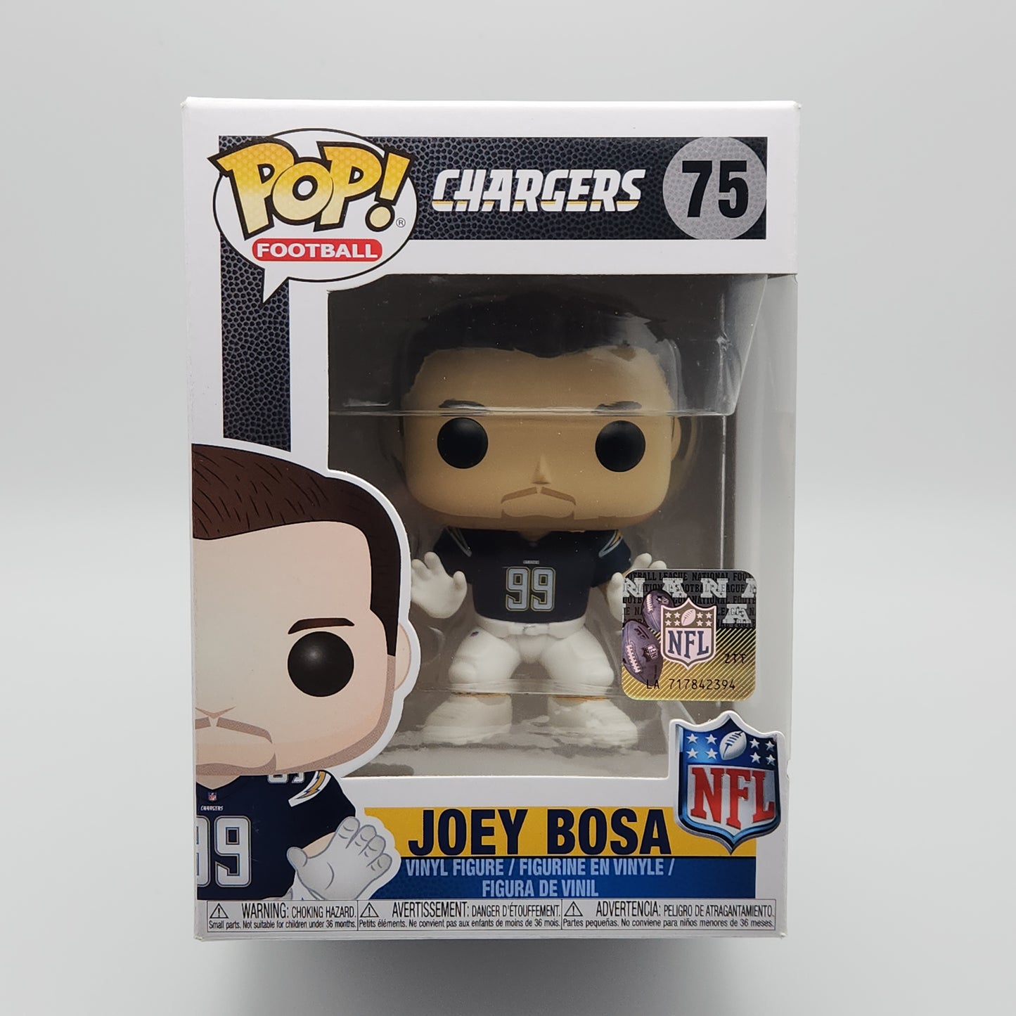 Funko Pop! Football- San Diego Chargers: Joey Bosa