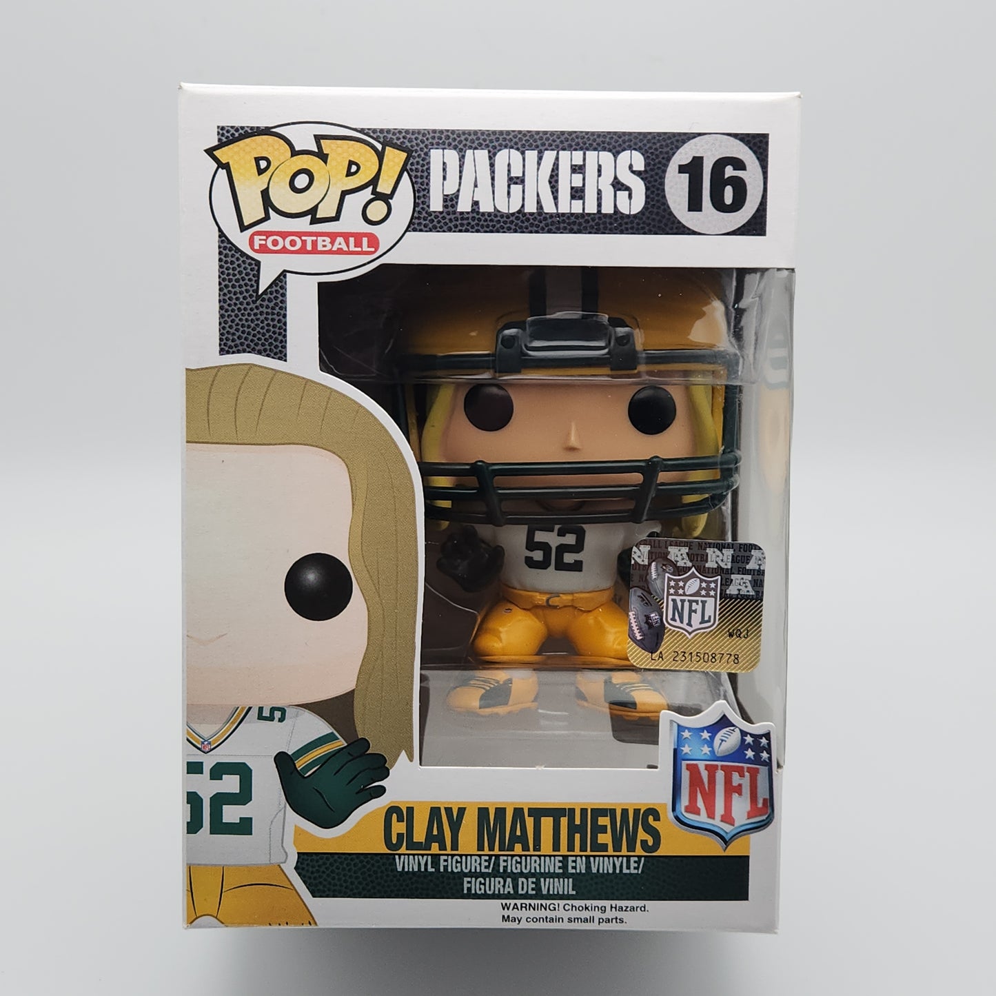 Funko Pop! Football- Green Bay Packers: Clay Matthews