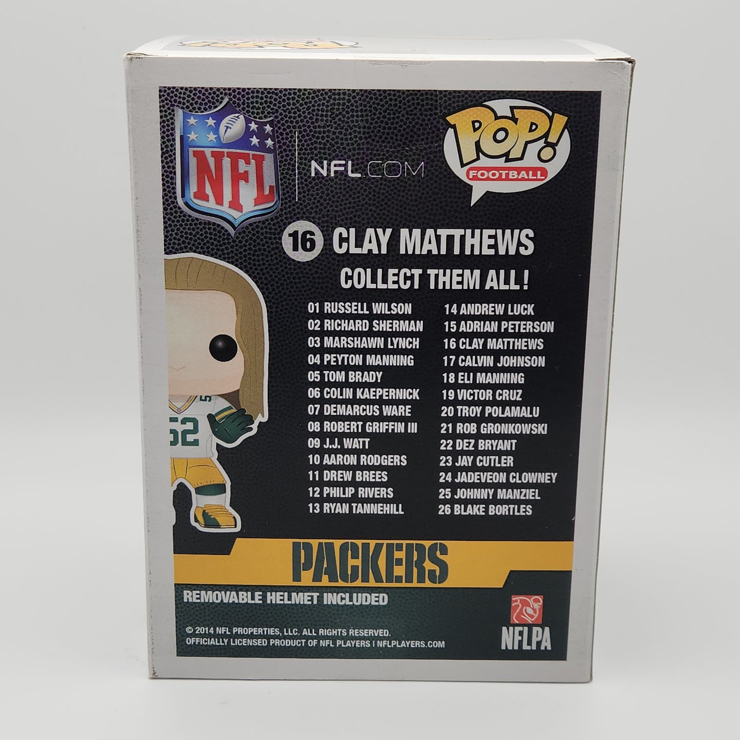 Funko Pop! Football- Green Bay Packers: Clay Matthews