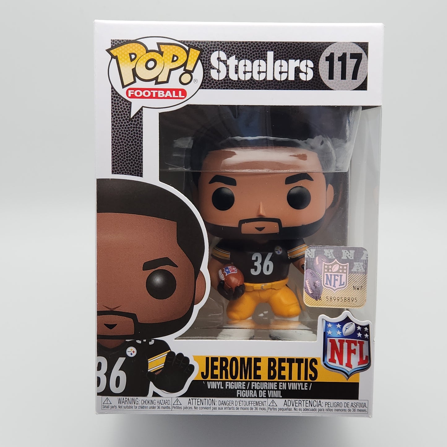 Funko Pop! Football- Pittsburgh Steelers: Jerome Bettis