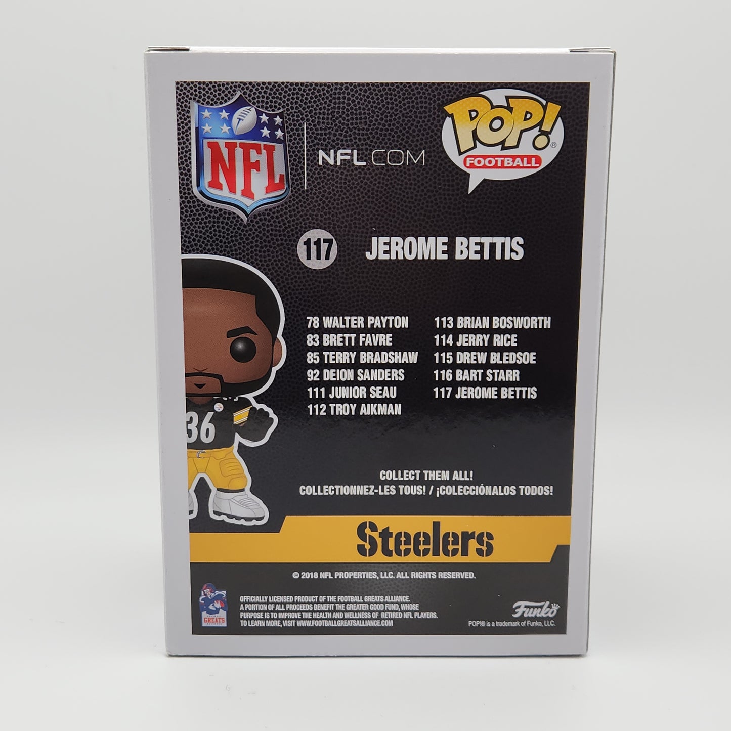 Funko Pop! Football- Pittsburgh Steelers: Jerome Bettis