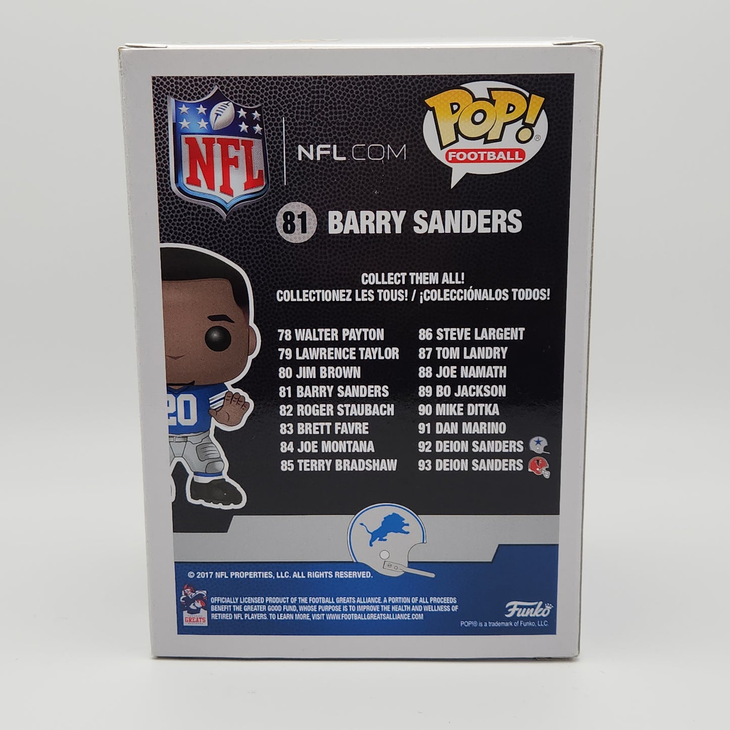 Funko Pop! Football- Detroit Lions: Barry Sanders