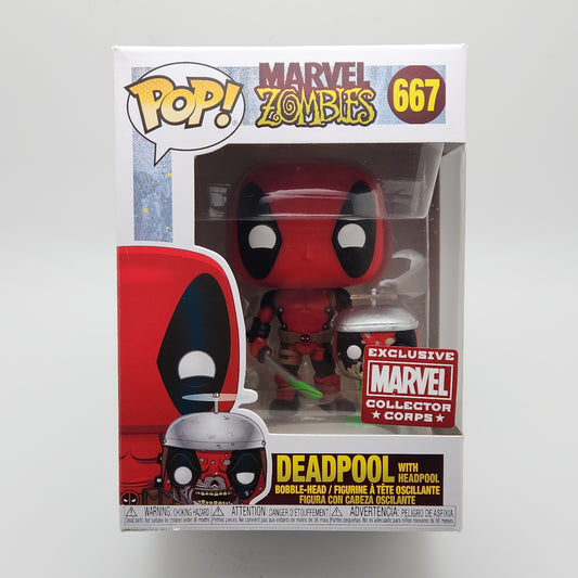 Funko Pop! Marvel Zombies- Deadpool with Headpool