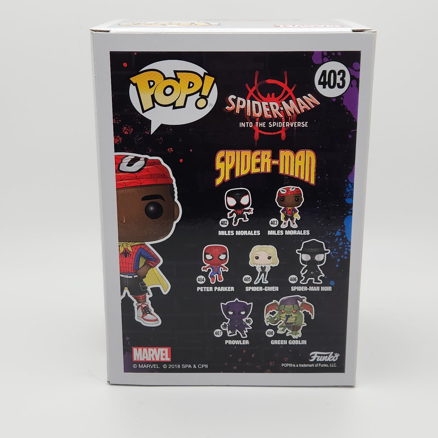 Funko Pop! Marvel- Spider-Man Into the Spiderverse: Miles Morales (Cape)