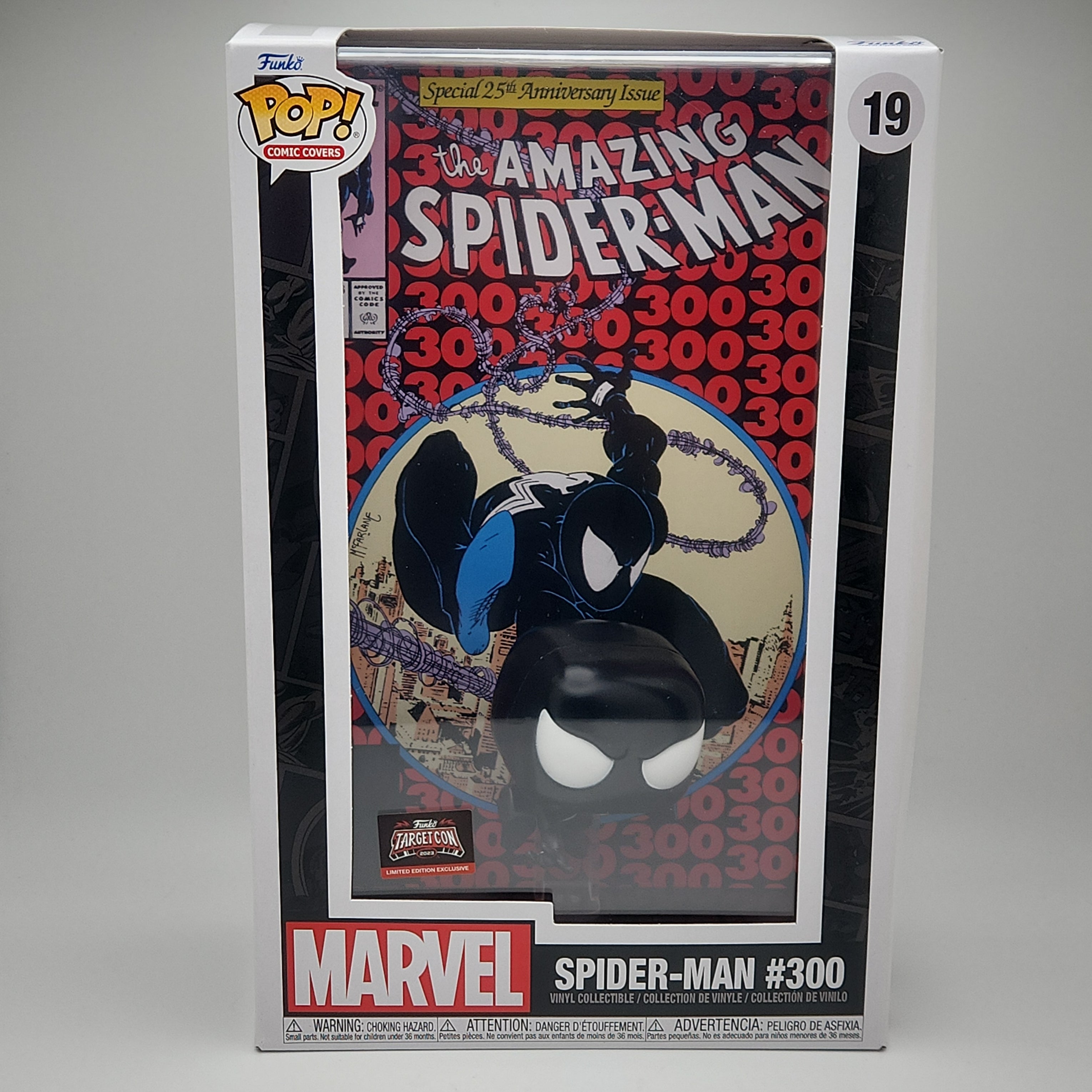 Brand New Funko Spider-Man 300 Target Con Comic on sale Cover Funko Pop Black Suit