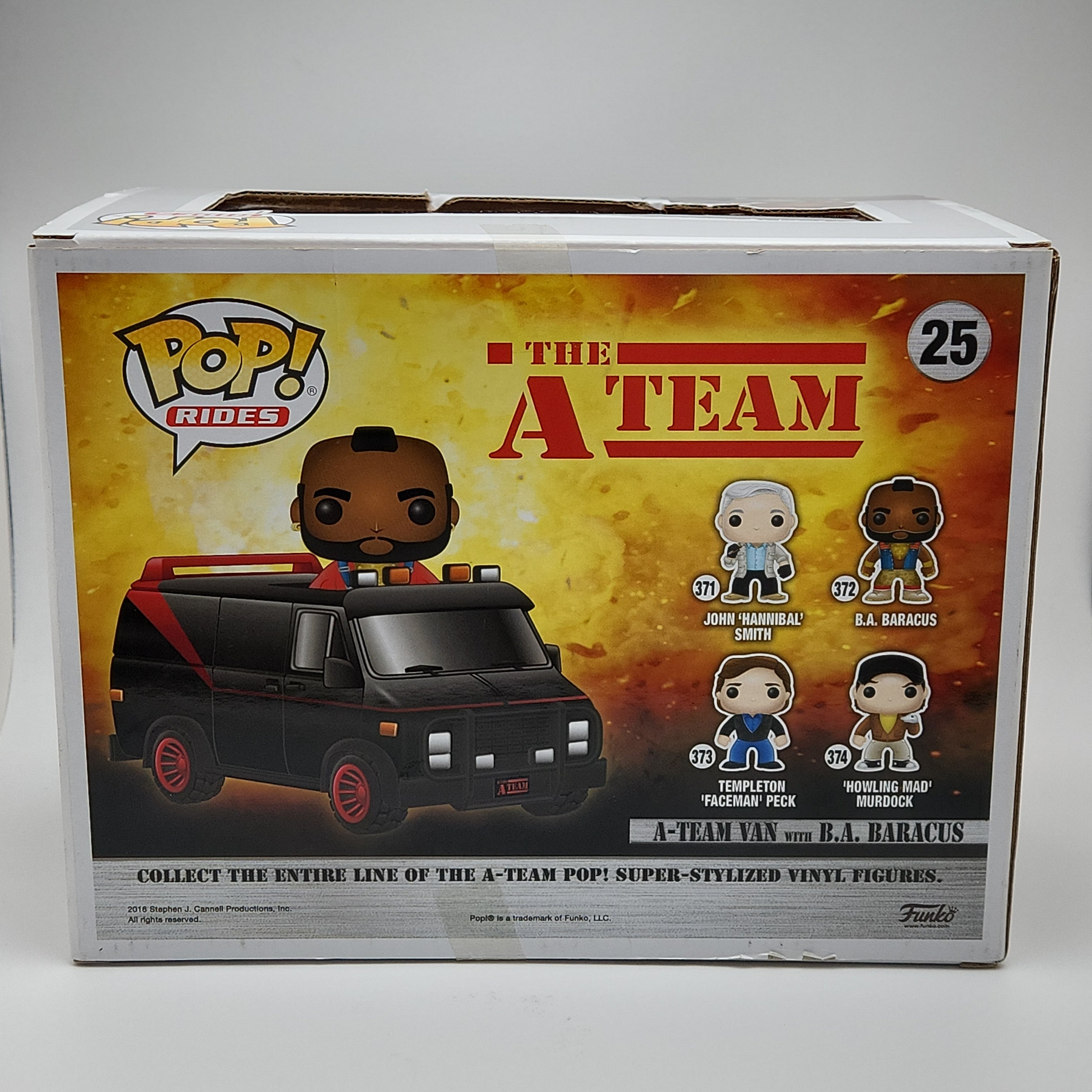 Funko Pop! A-Team van with B.A. Baracus hot action figure