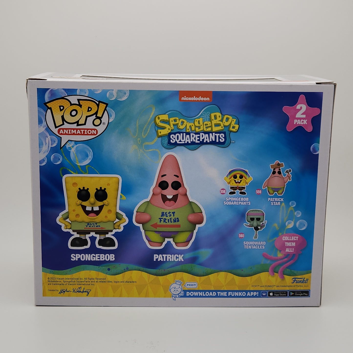 Funko Pop! Animation- Nickelodeon: Spongebob Squarepants- Spongebob & Patrick (2pk) (Best Friend Shirts)