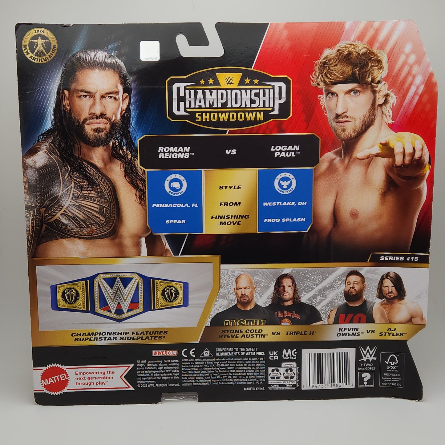 WWE Championship Showdown- Roman Reigns vs. Logan Paul