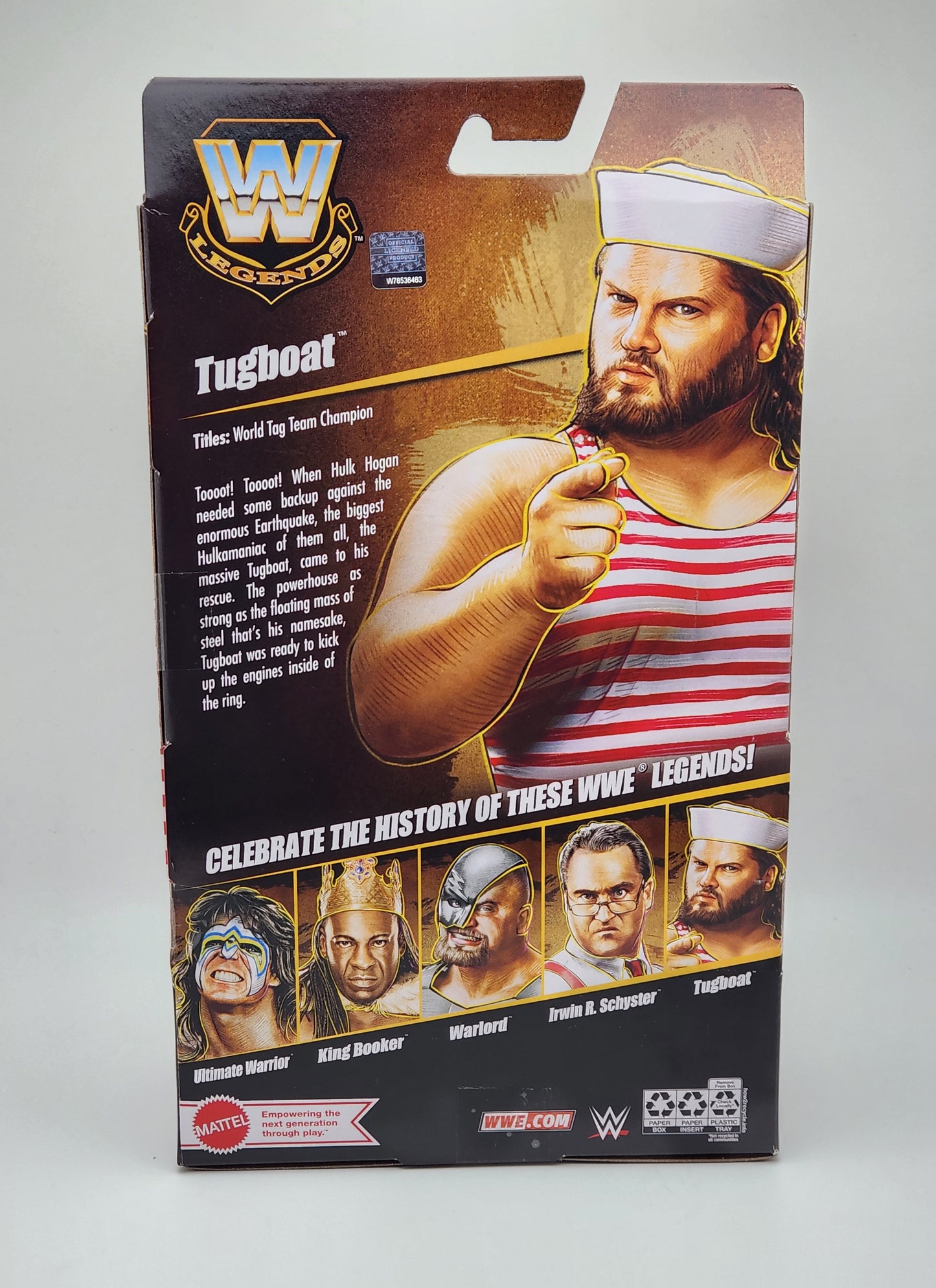 WWE Elite Collection Series- WWF Legends- Tugboat (Greatest Hits)