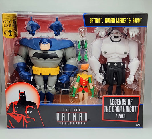 Batman: The New Batman Adventures- Batman, Mutant Leader & Robin 3pk (Legends of the Dark Knight) McFarlane Toys