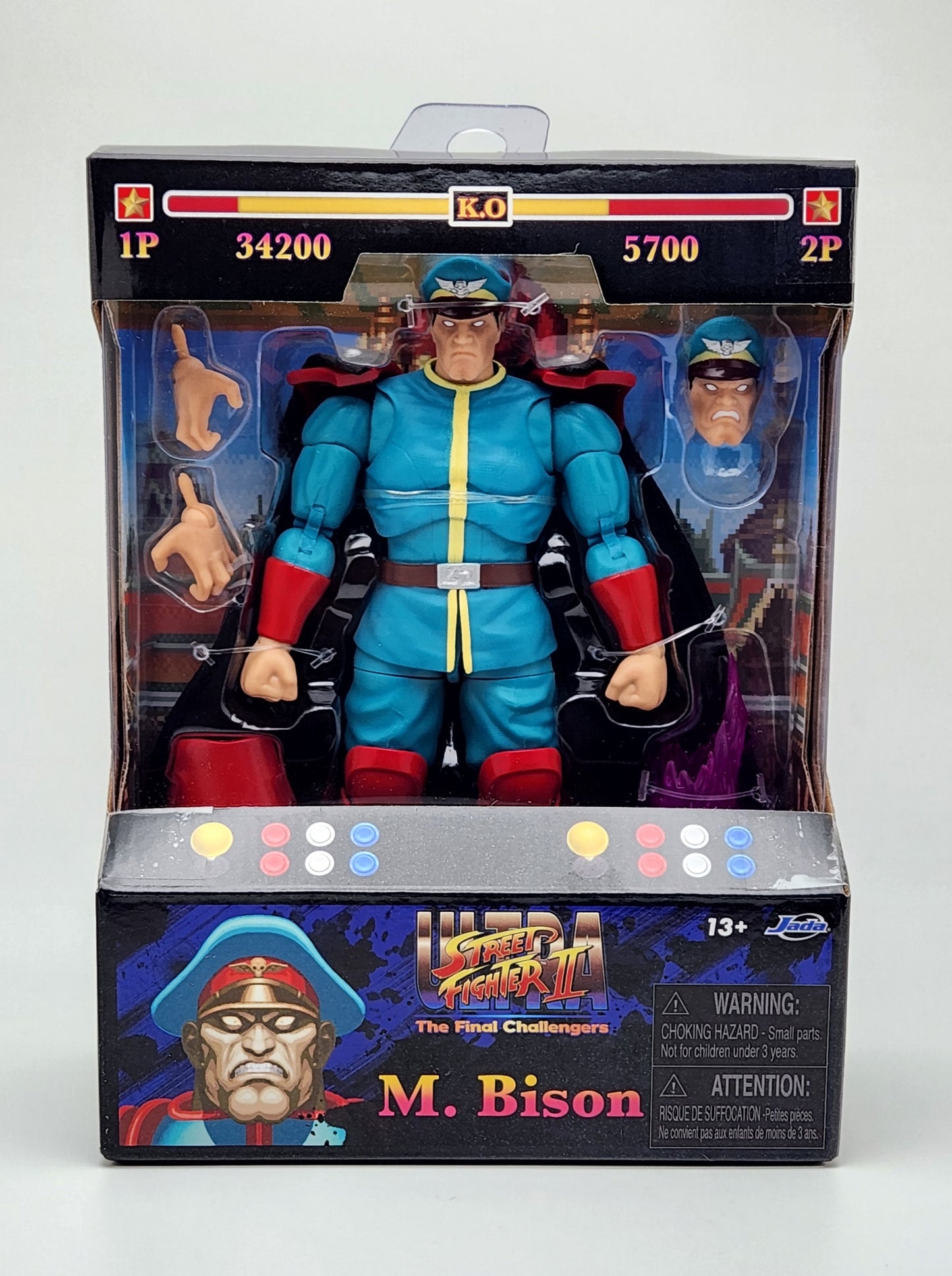 Ultra Street Fighter II- The Final Challengers: M. Bison (Player 2 Version) Jada Toys