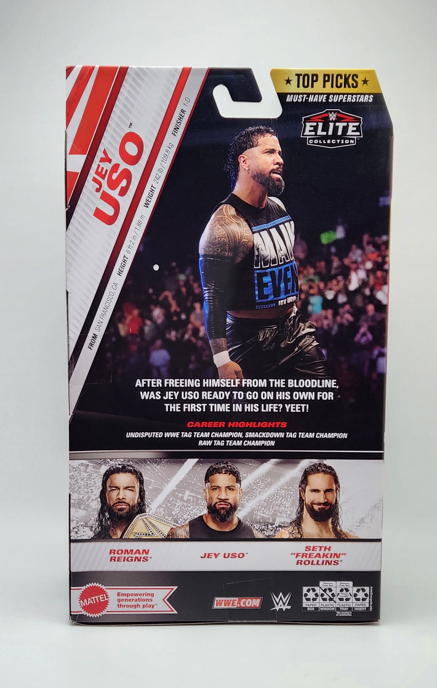 WWE Elite Collection Series- Top Picks: Jey "Main Event" Uso