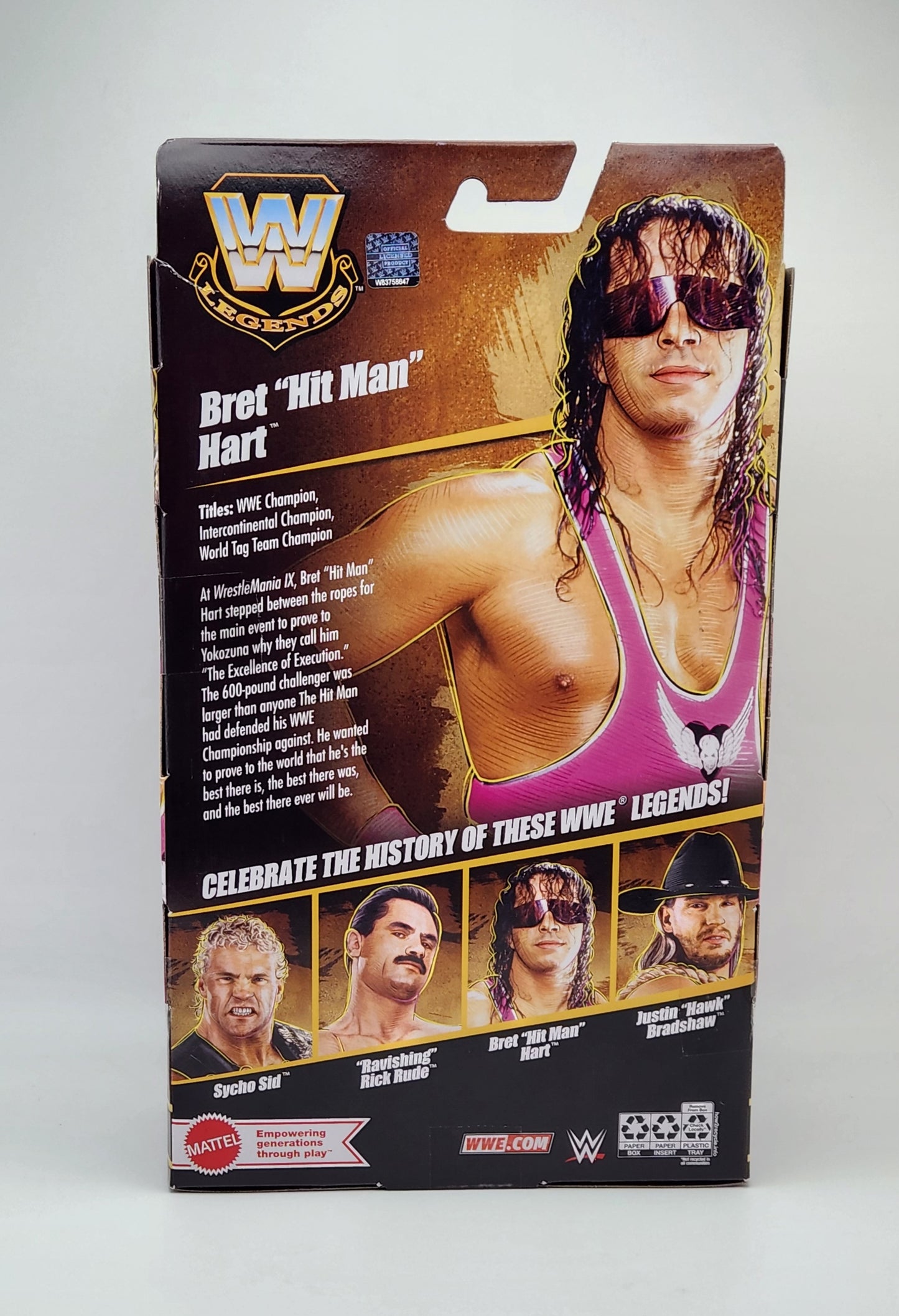 WWE Elite Collection Series- WWF Legends: Bret "Hit Man" Hart