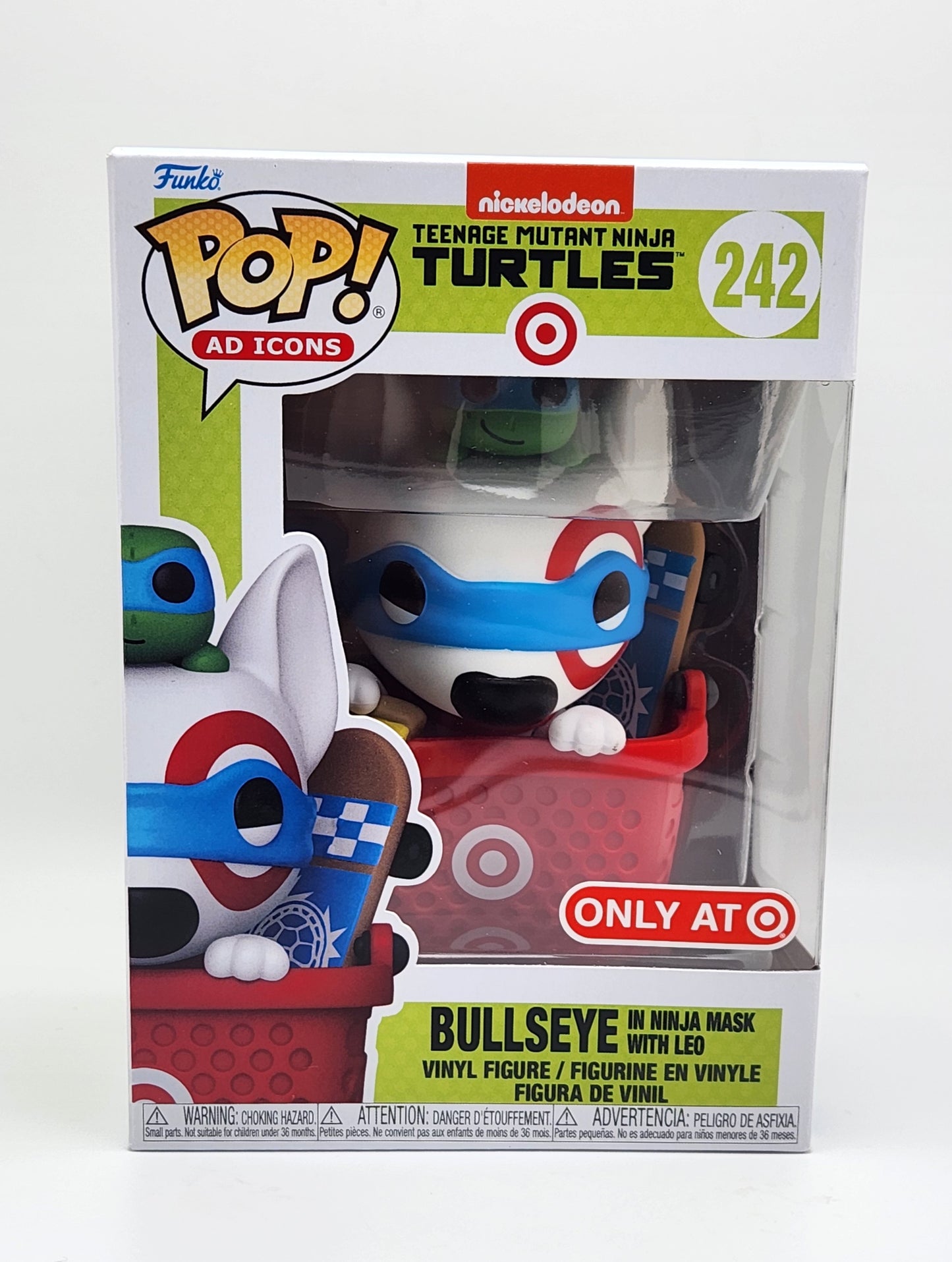 Funko Pop! Ad Icons- Teenage Mutant Ninja Turtles: Bullseye in Ninja Mask with Leo