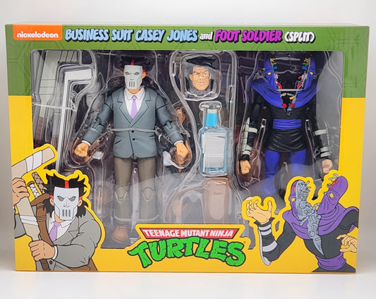 Teenage Mutant Ninja Turtles- Business Suit Casey Jones & Split Foot Soldier 2pk (Cartoon) NECA