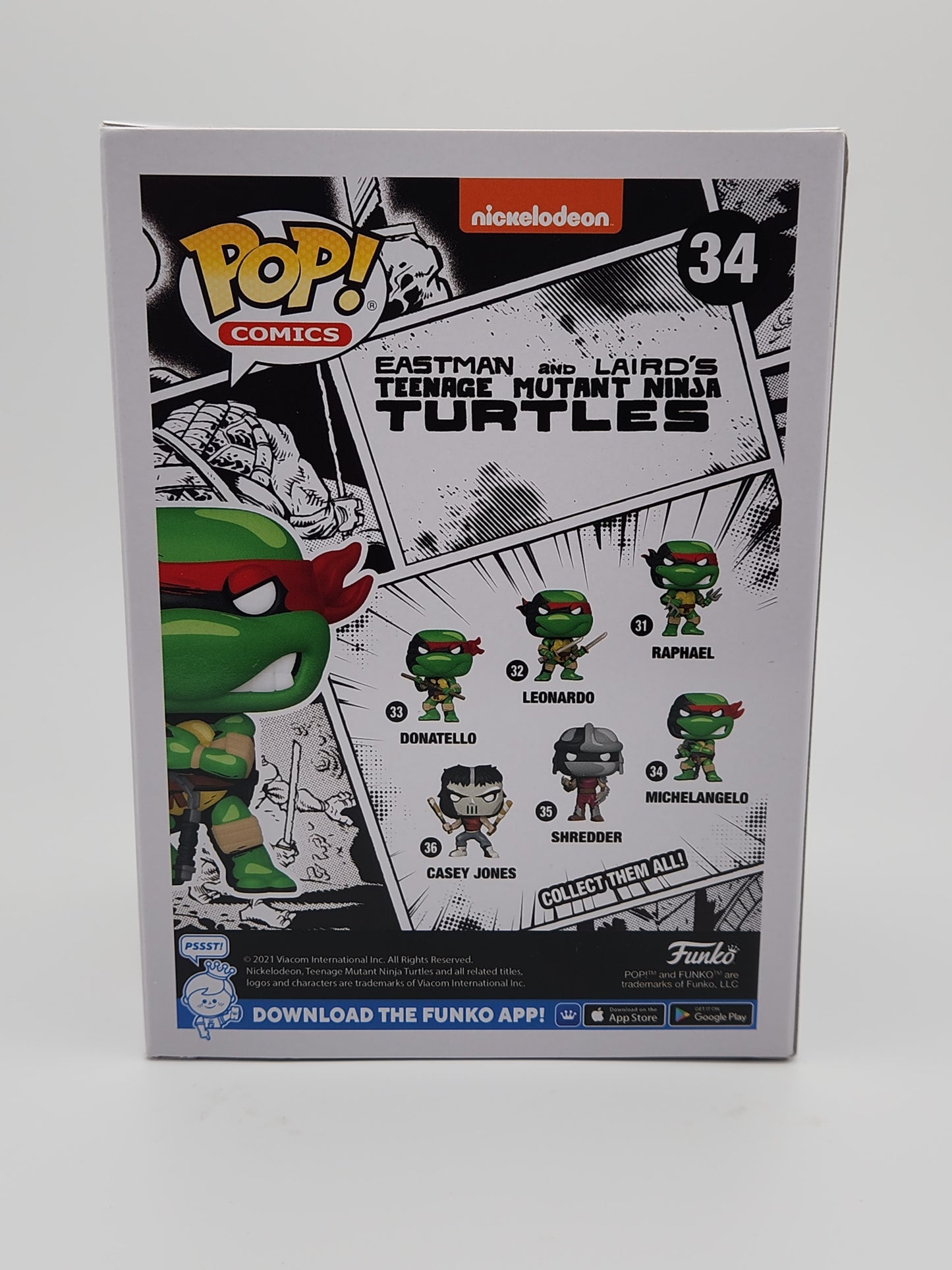 Funko Pop! Comics- Teenage Mutant Ninja Turtles: Michelangelo (Eastman & Laird's)