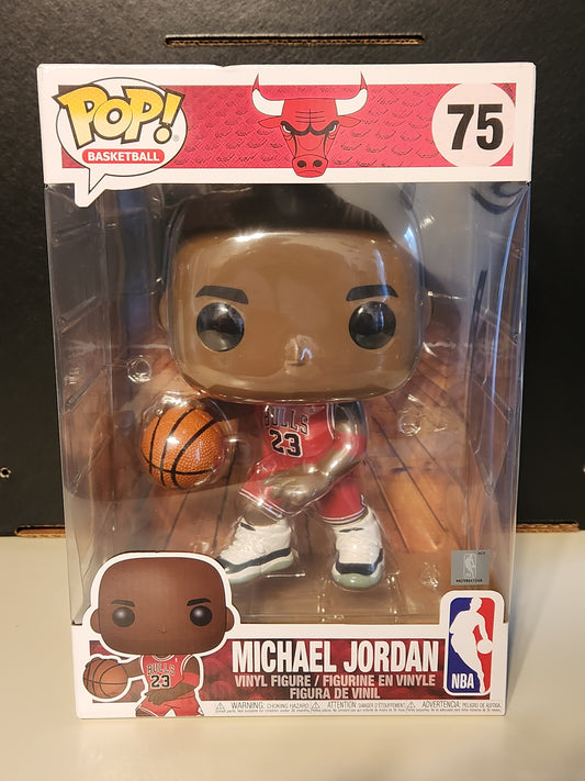 Funko Pop! Jumbo- NBA Chicago Bulls: Michael Jordan (Red Away Jersey)