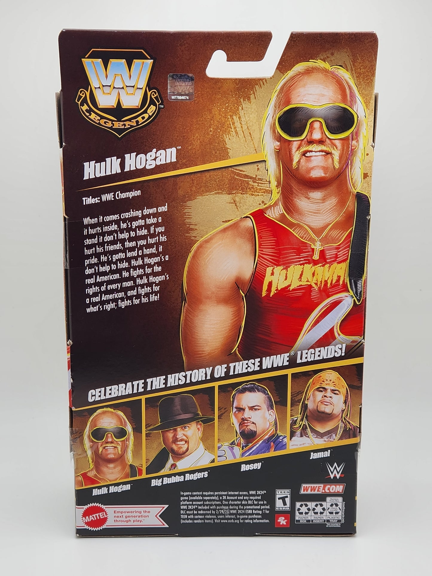 WWE Elite Collection Series- WWF Legends- Hulk Hogan (with Guitar)