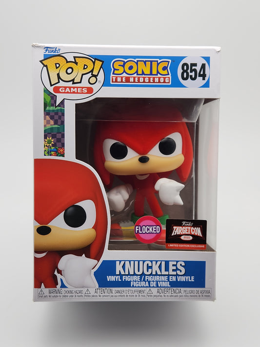 Funko Pop! Games- Sonic the Hedgehog: Knuckles (Flocked)