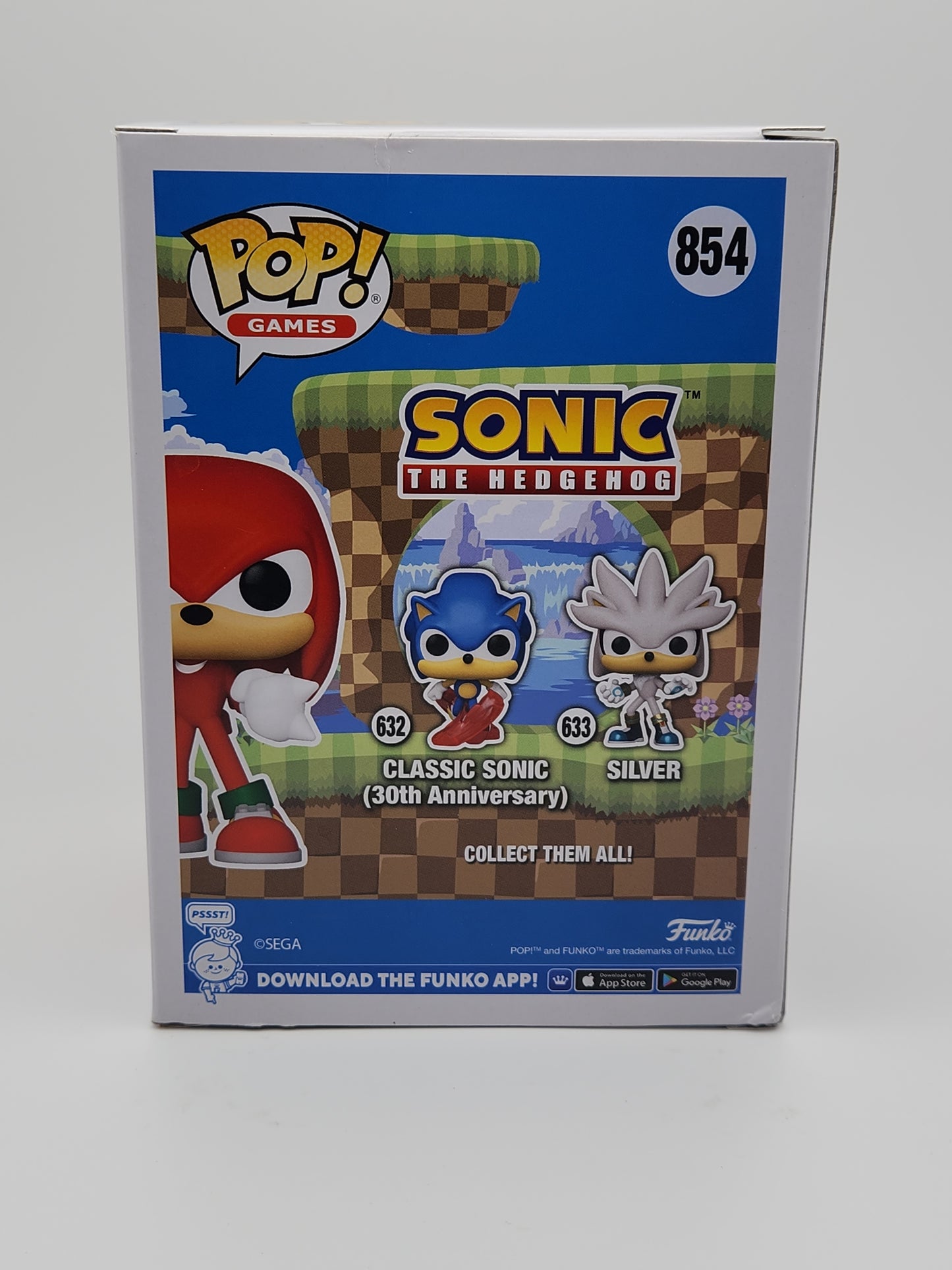 Funko Pop! Games- Sonic the Hedgehog: Knuckles (Flocked)