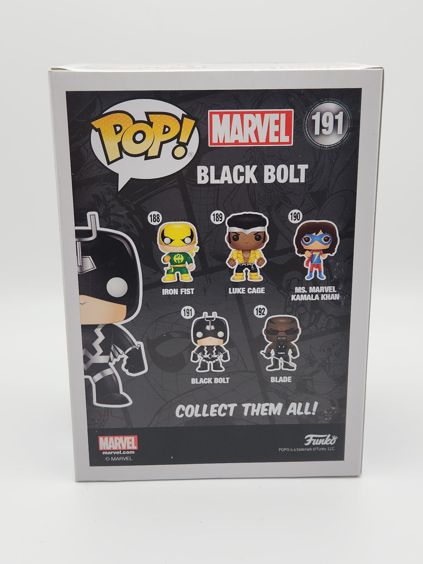 Funko Pop! Marvel- Black Bolt (Black/Grey Suit)