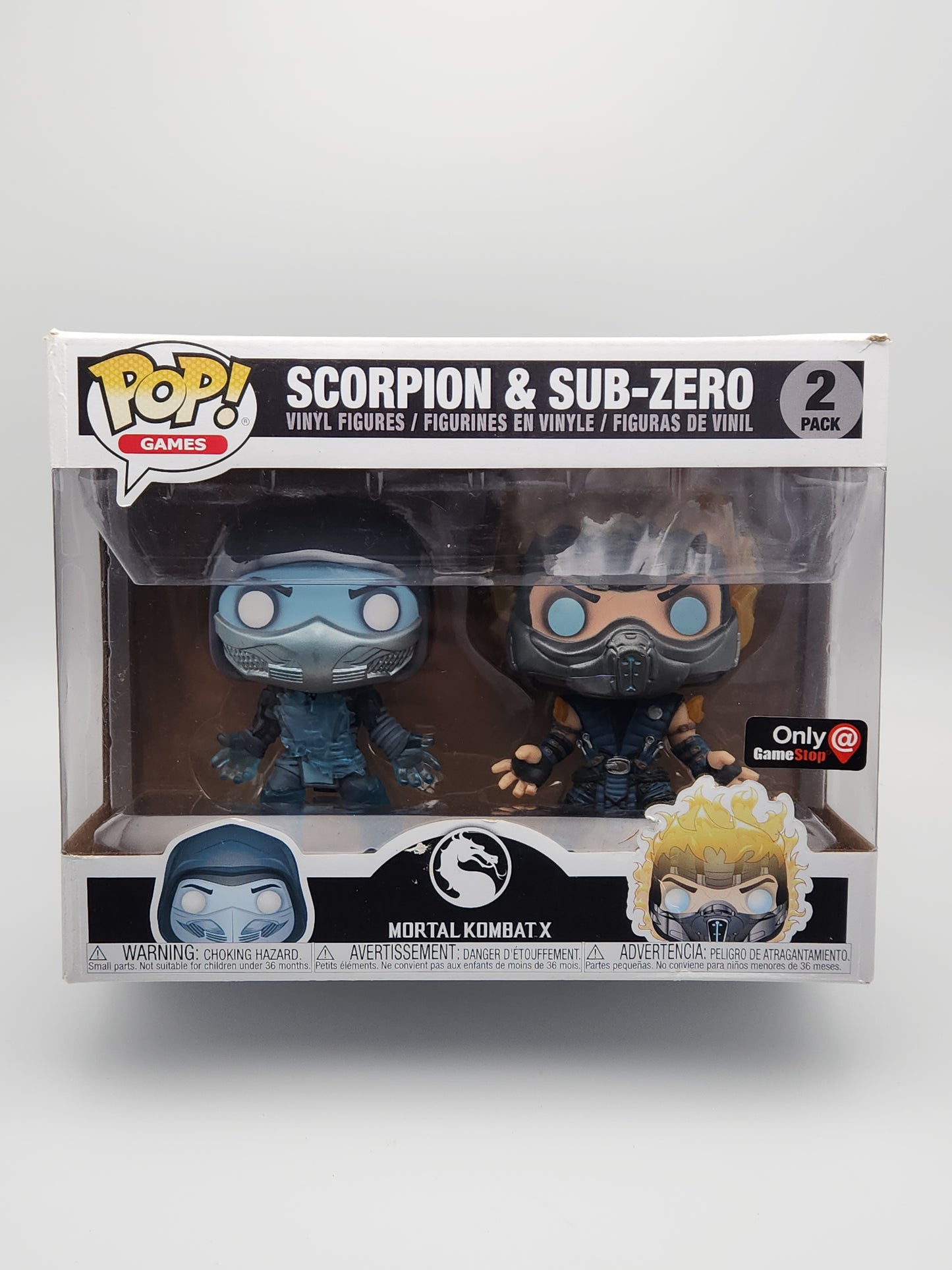 Funko Pop! Games: Mortal Kombat X- Scorpion & Sub-Zero (2pk)