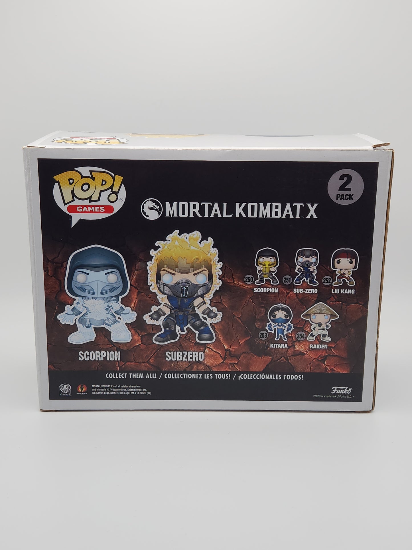 Funko Pop! Games: Mortal Kombat X- Scorpion & Sub-Zero (2pk)