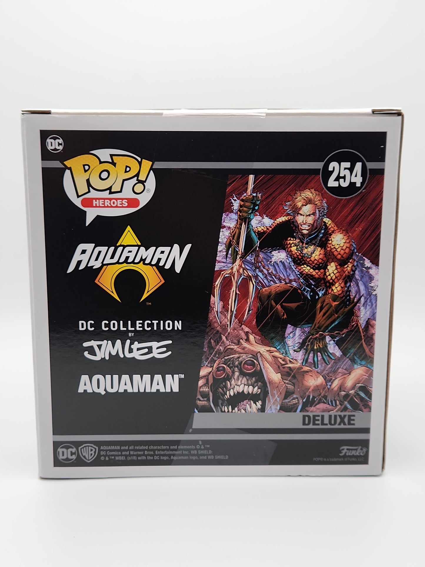 Funko Pop! DC Heroes- Aquaman (Black & White) Deluxe