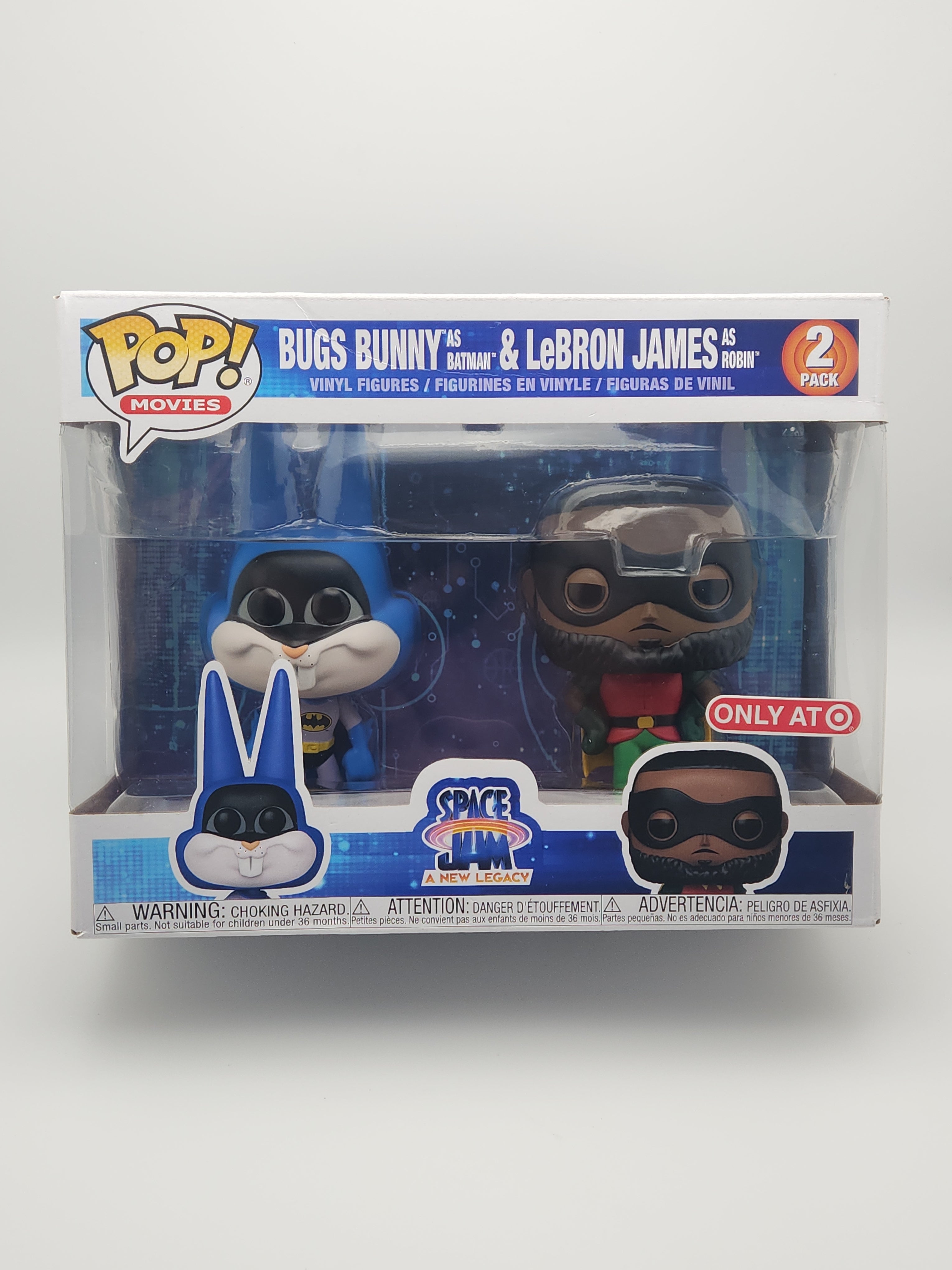  Funko! Pop - 2PK Exclusive Space Jam 2 - Bugs as Batman & Lebron  James : Toys & Games