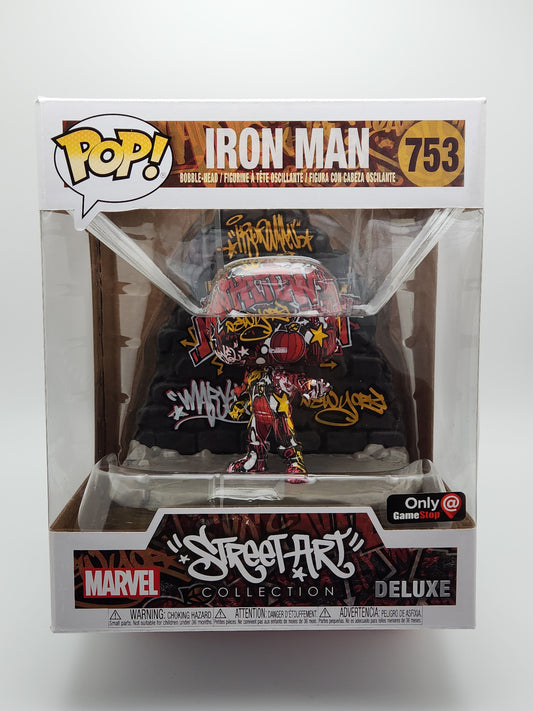 Funko Pop! Marvel- Deluxe Street Art: Iron Man